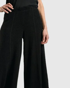 Women Alembika Pants & Skirts<Jacquard Punto Pants, Black