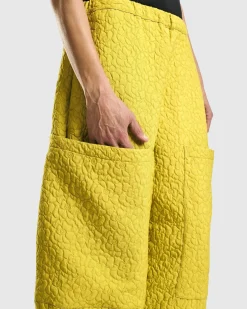 Women Alembika Pants & Skirts<Jacquard Tapestry Pants, Yellow
