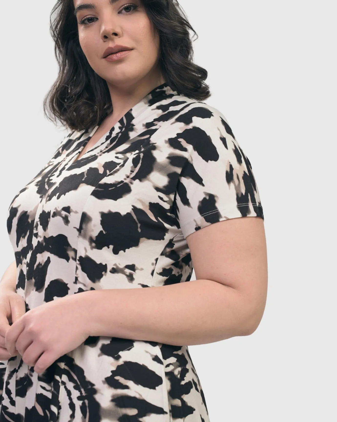 Women Alembika Plus<Jane Cocoon Midi Dress, Tie Dye