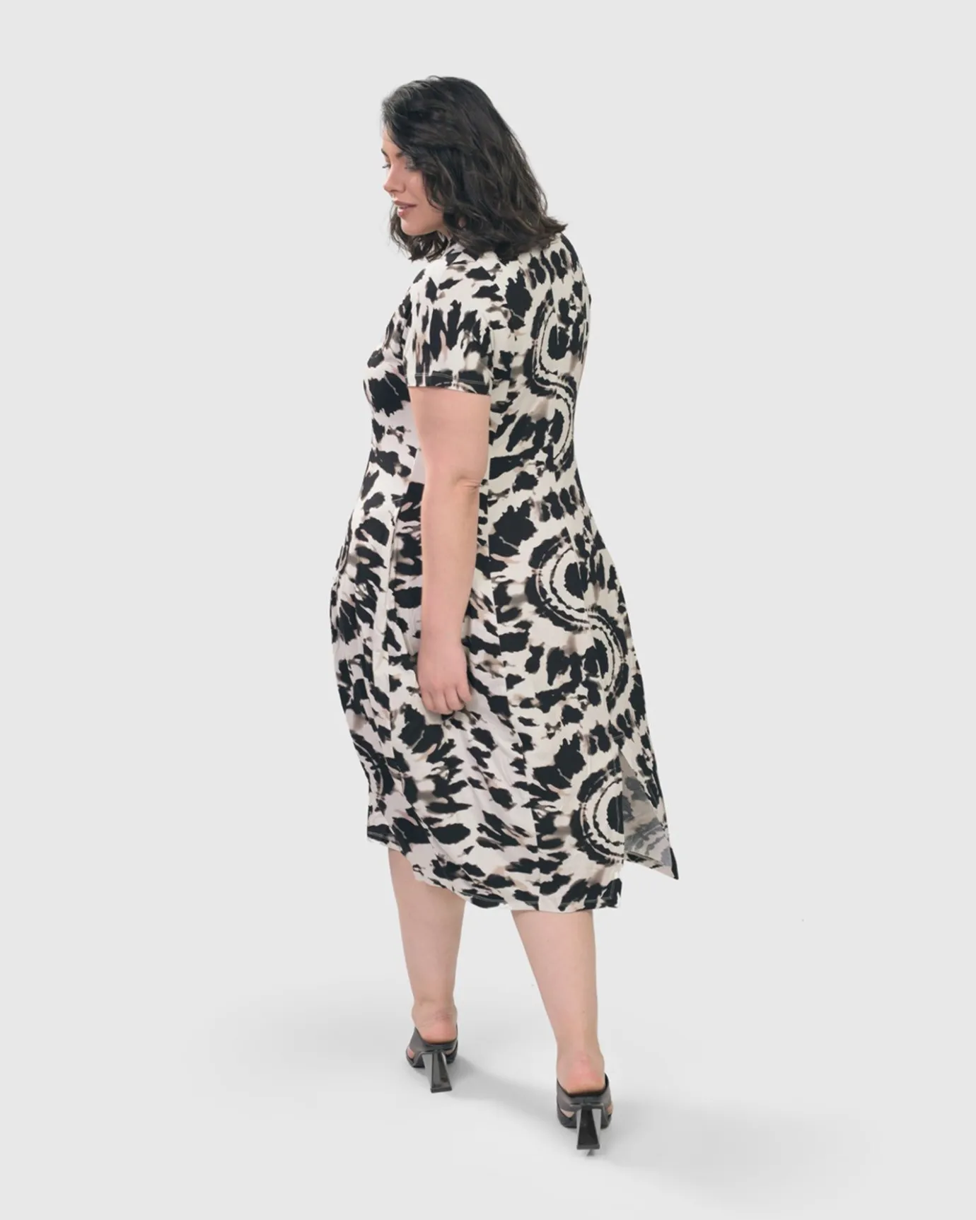 Women Alembika Plus<Jane Cocoon Midi Dress, Tie Dye