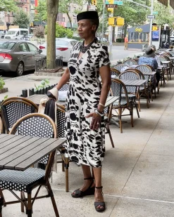 Women Alembika Dresses<Jane Cocoon Midi Dress, Tie Dye
