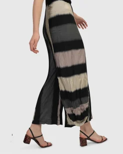 Women Alembika Pants & Skirts<Jess Crinkle Punto Pants, Stripe