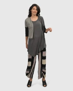 Women Alembika Pants & Skirts<Jess Crinkle Punto Pants, Stripe