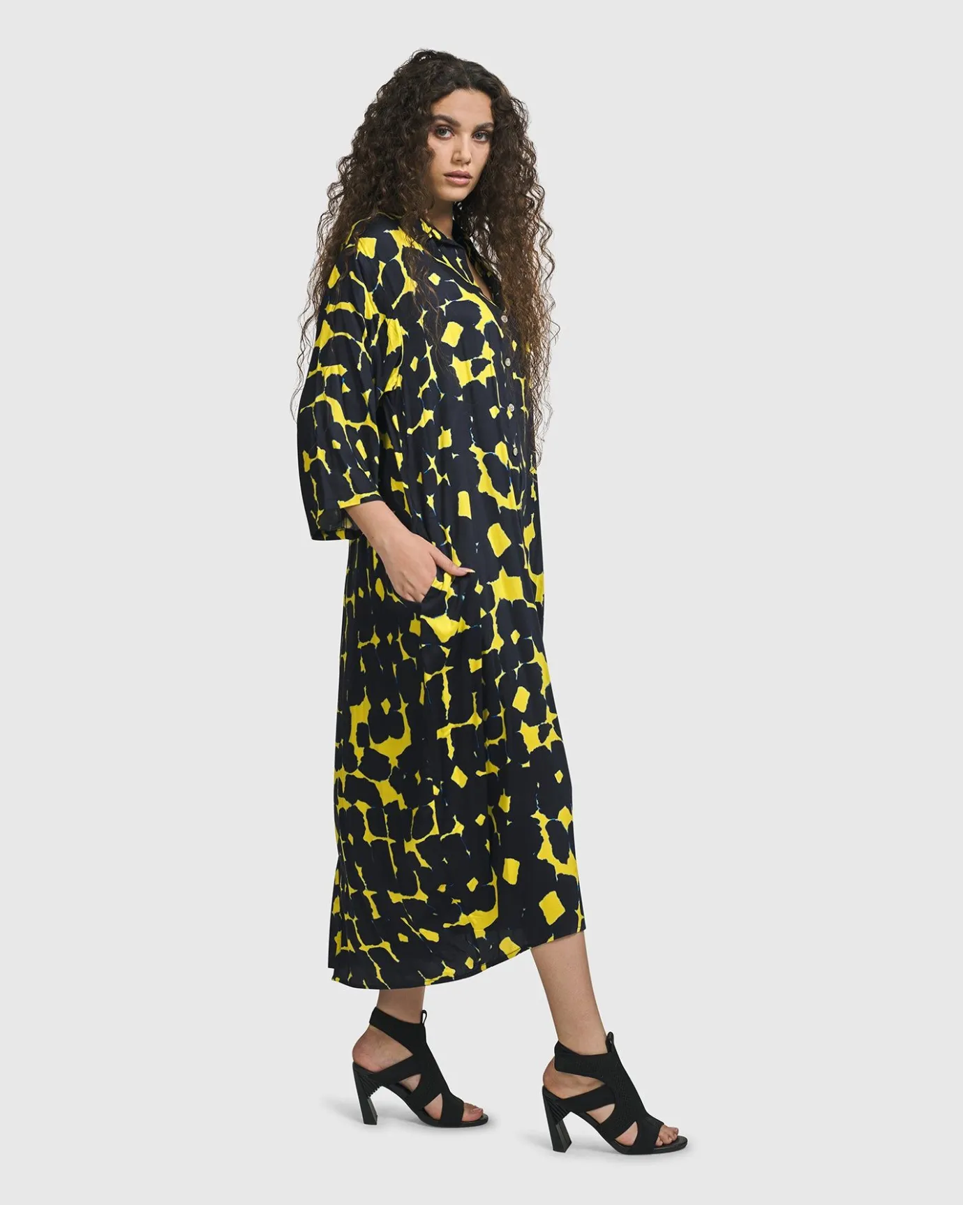 Women Alembika Plus<Josephina Button Down Dress, Tie Dye