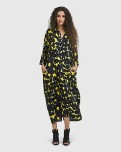 Women Alembika Dresses<Josephina Button Down Dress, Tie Dye