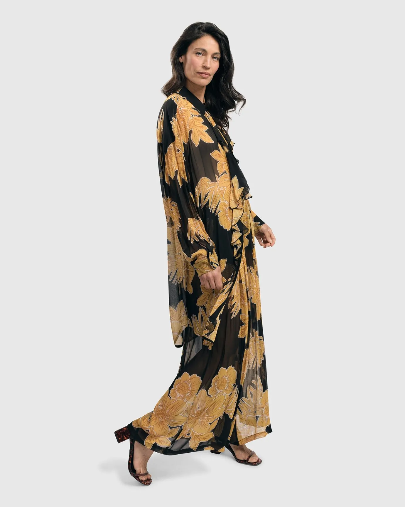 Women Alembika Pants & Skirts<Kauai Chiffon Palazzo Pants, Gold