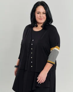 Women Alembika Plus<Kenna Crop Cardigan, Circles