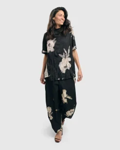 Women Alembika Pants & Skirts<Kennedy Crinkle Punto Pants, Roses