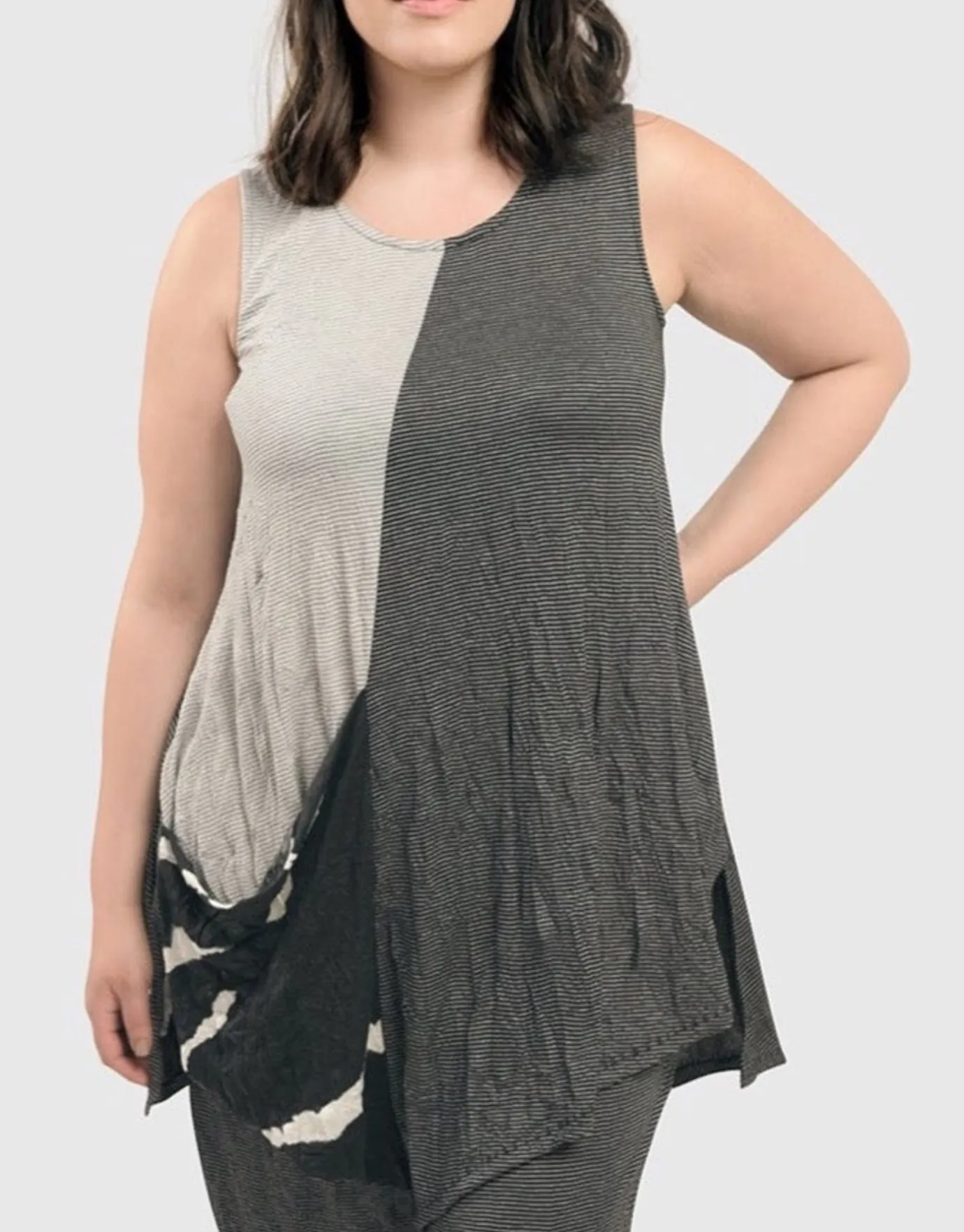 Women Alembika Tops & Tunics<Kia Crinkle Tunic Top, Stripe