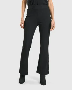 Women Alembika Pants & Skirts<Kick Flare Curator Pants, Black