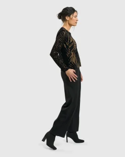 Women Alembika Jackets<Kuzco Cropped Cardigan Top, Gold