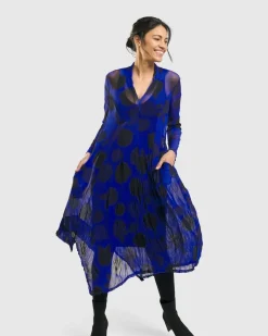 Women Alembika Dresses<Ladybug A-Line Dress, Royal