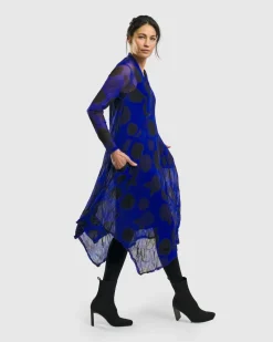 Women Alembika Plus<Ladybug A-Line Dress, Royal