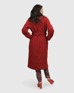 Women Alembika Jackets<Leading Lady Coat, Scarlet
