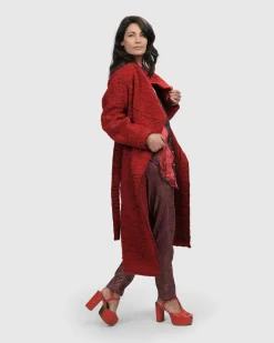 Women Alembika Jackets<Leading Lady Coat, Scarlet