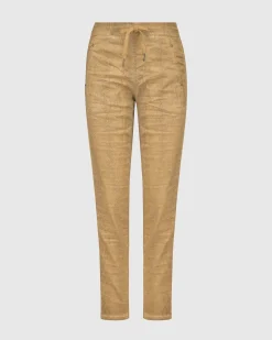 Women Alembika Pants & Skirts<Leo Iconic Stretch Jeans, Honey