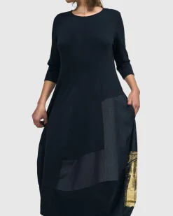 Women Alembika Dresses<Lexington Crew Cocoon Dress, Navy