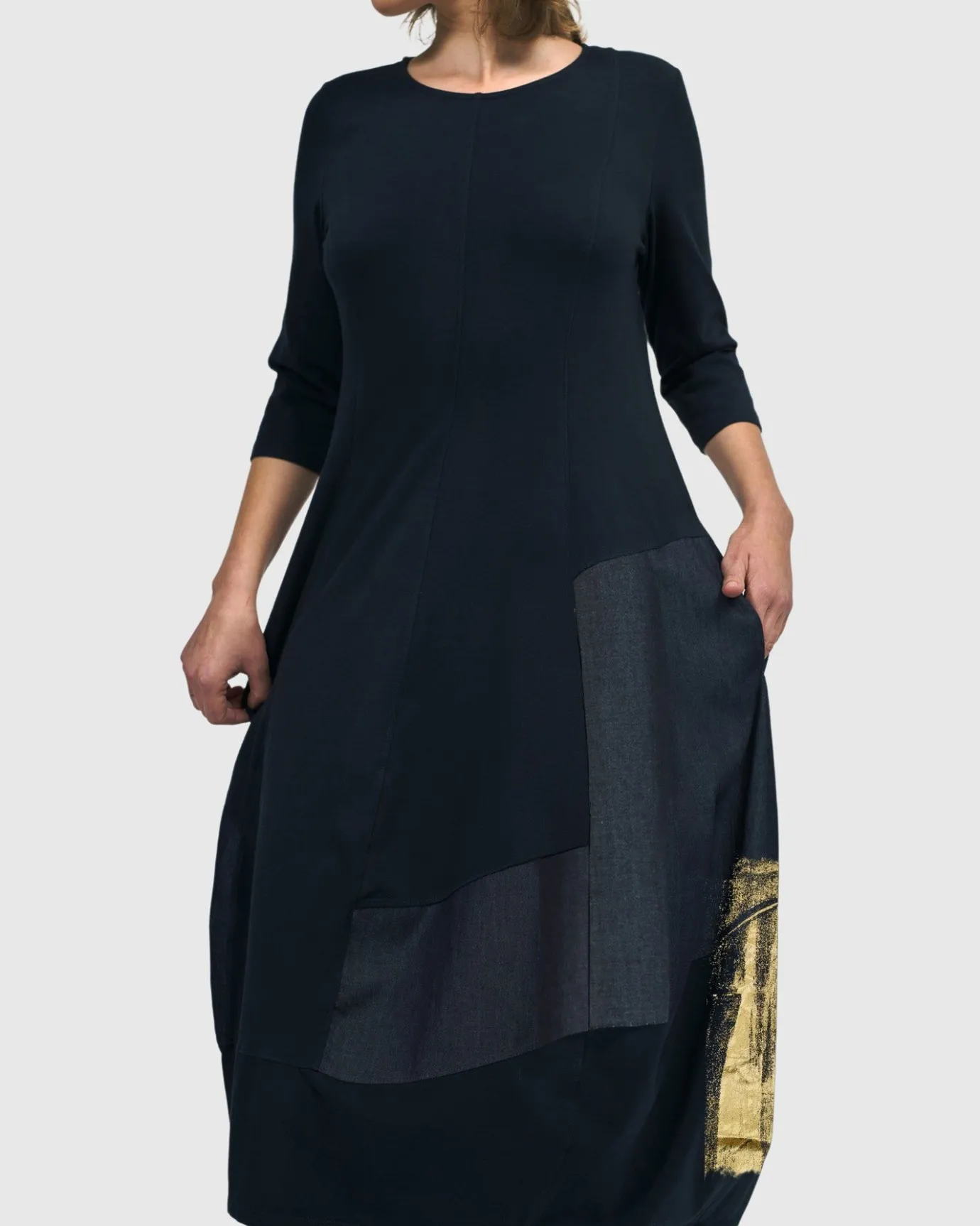 Women Alembika Dresses<Lexington Crew Cocoon Dress, Navy