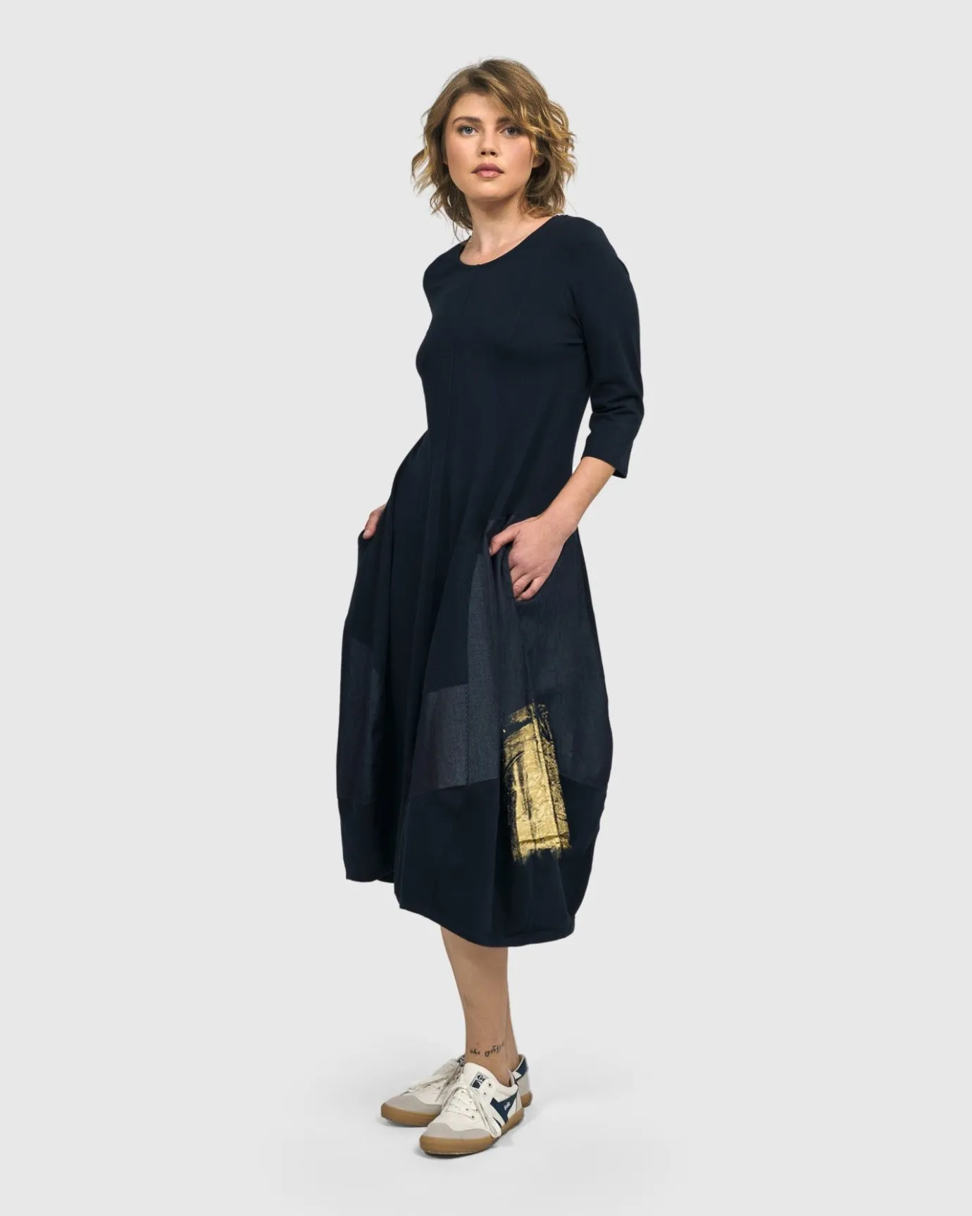 Women Alembika Dresses<Lexington Crew Cocoon Dress, Navy