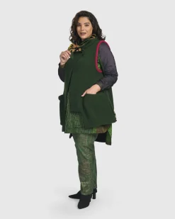 Women Alembika Jackets<Life's A Thrill Vest, Hunter