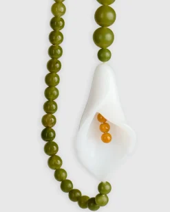 Women Alembika Jewelry<Lily Bead Necklace, Green