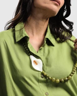 Women Alembika Jewelry<Lily Bead Necklace, Green