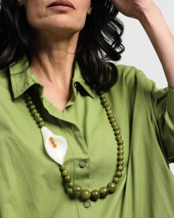 Women Alembika Jewelry<Lily Bead Necklace, Green