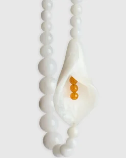 Women Alembika Jewelry<Lily Bead Necklace, White