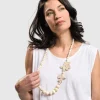Women Alembika Accessories<Lotus Bead Necklace, Oat