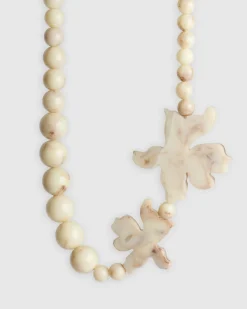 Women Alembika Accessories<Lotus Bead Necklace, Oat