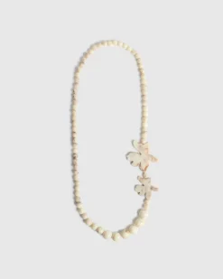 Women Alembika Accessories<Lotus Bead Necklace, Oat