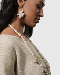 Women Alembika Jewelry<Lotus Bead Necklace, Oat