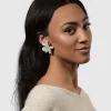 Women Alembika Accessories<Lotus Clip Earrings, Oat