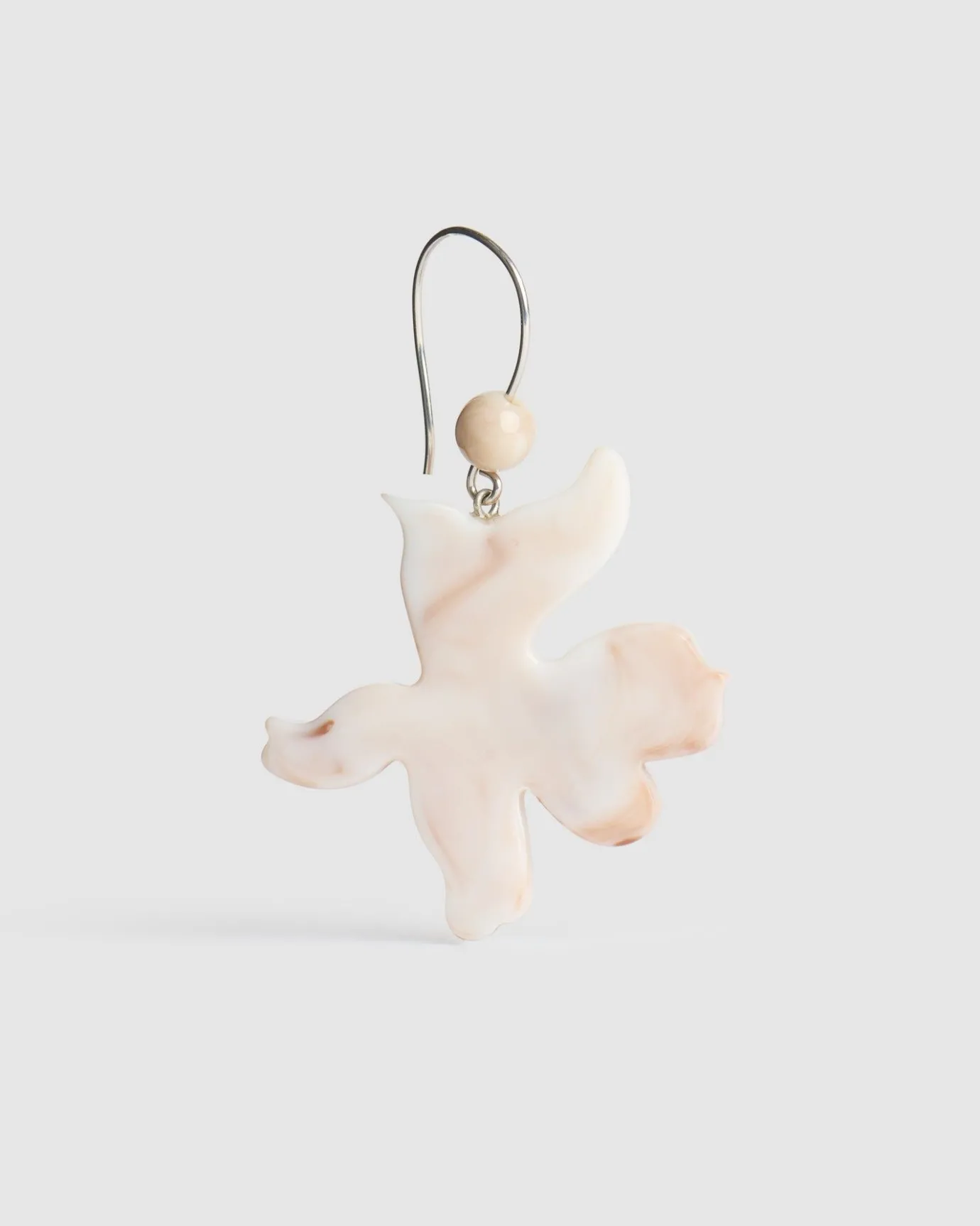 Women Alembika Accessories<Lotus Hook & Bead Earrings, Oat