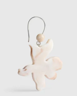 Women Alembika Accessories<Lotus Hook & Bead Earrings, Oat