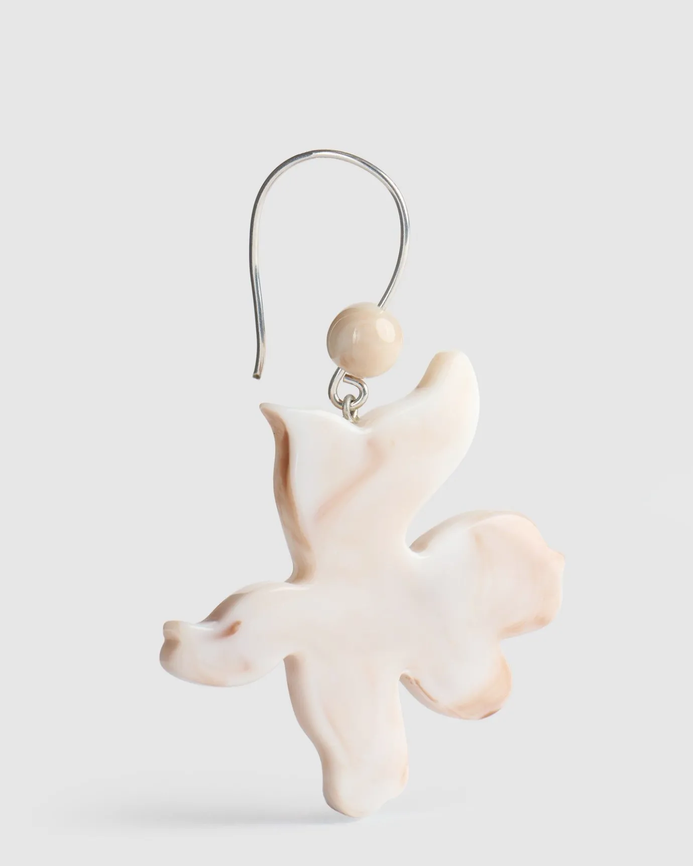 Women Alembika Accessories<Lotus Hook & Bead Earrings, Oat