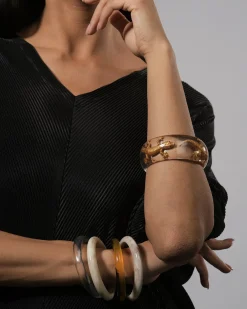 Women Alembika Jewelry<Lucky Bangle Bracelet, Gold