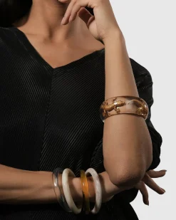 Women Alembika Jewelry<Lucky Bangle Bracelet, Gold