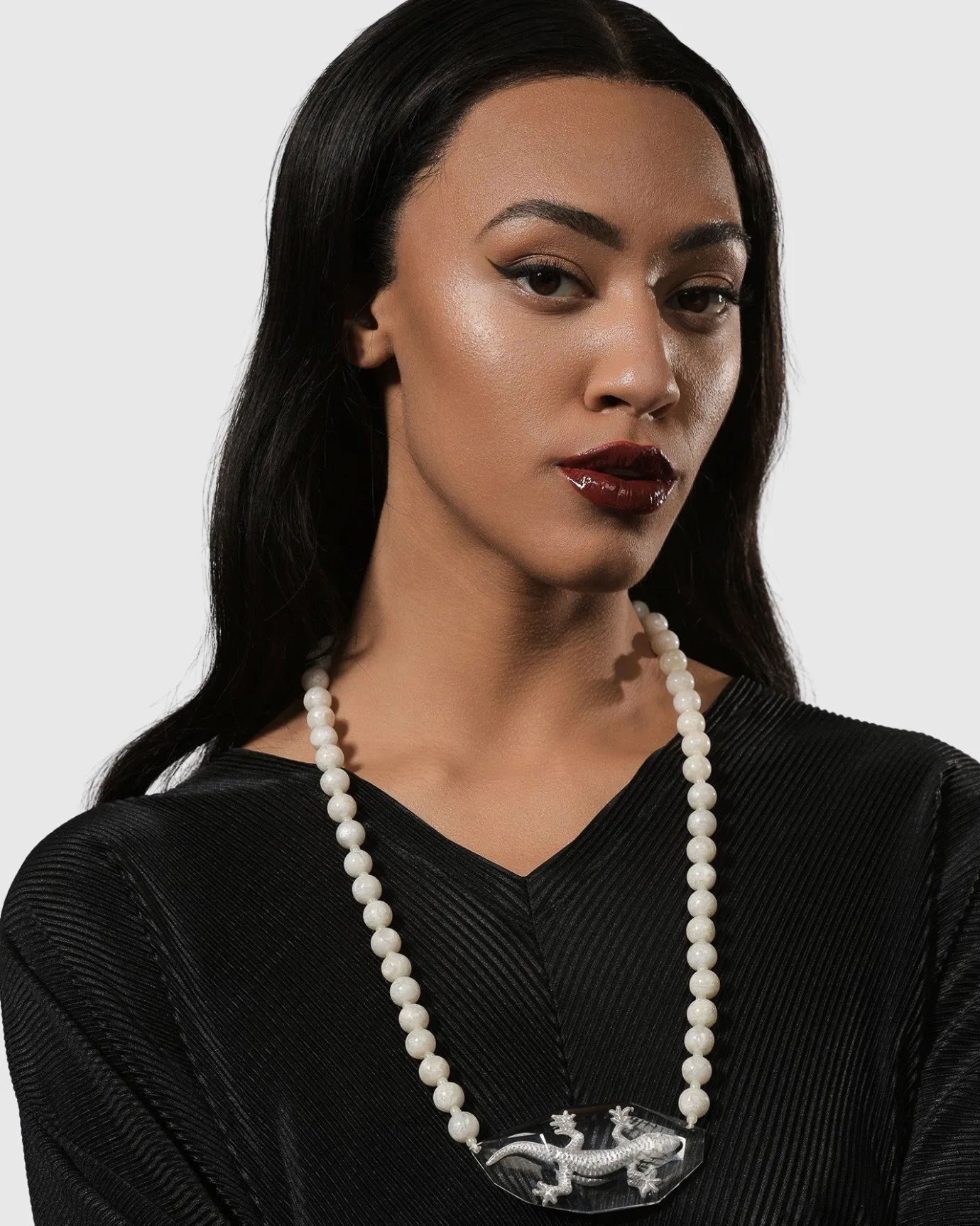 Women Alembika Accessories<Lucky Bead Necklace, Frost