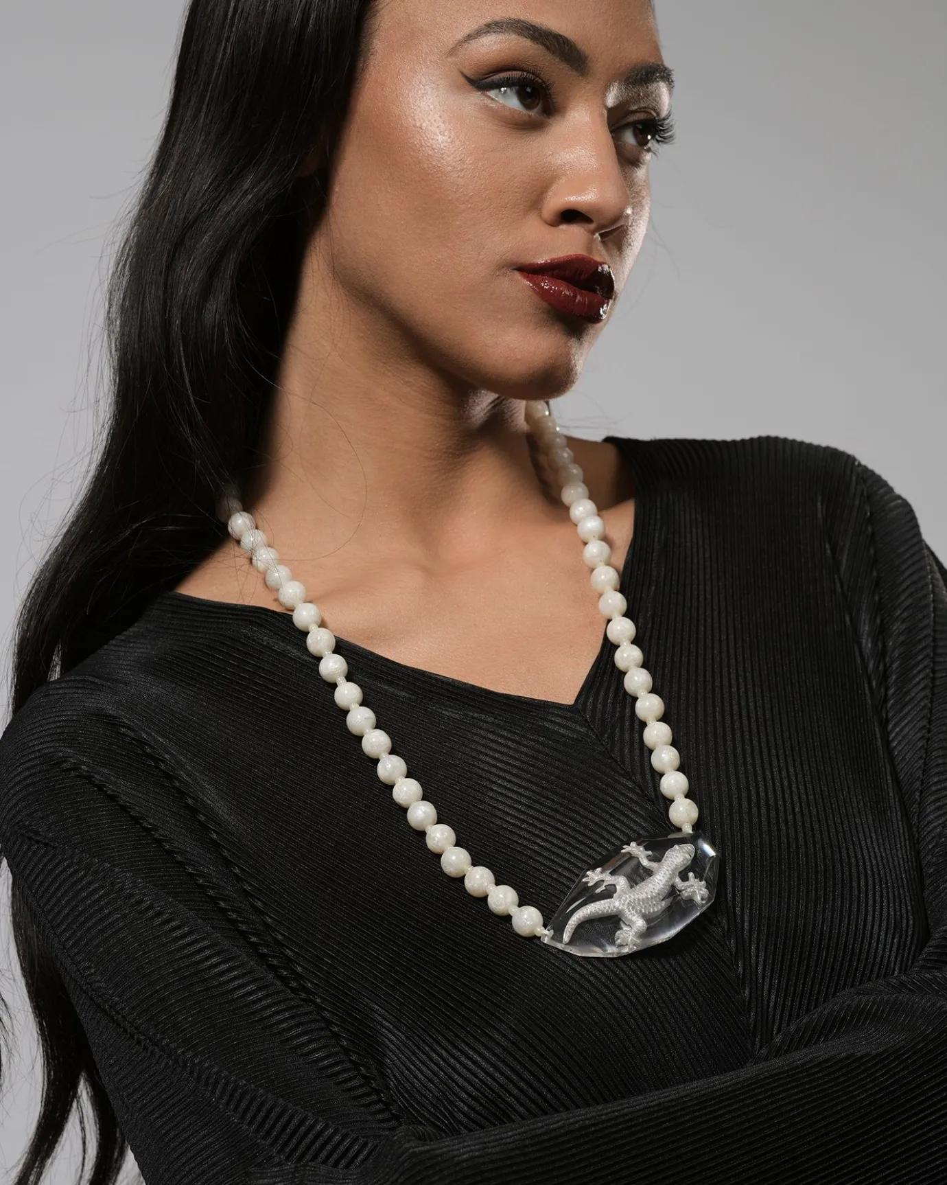 Women Alembika Accessories<Lucky Bead Necklace, Frost