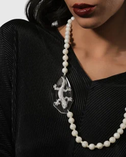 Women Alembika Accessories<Lucky Bead Necklace, Frost