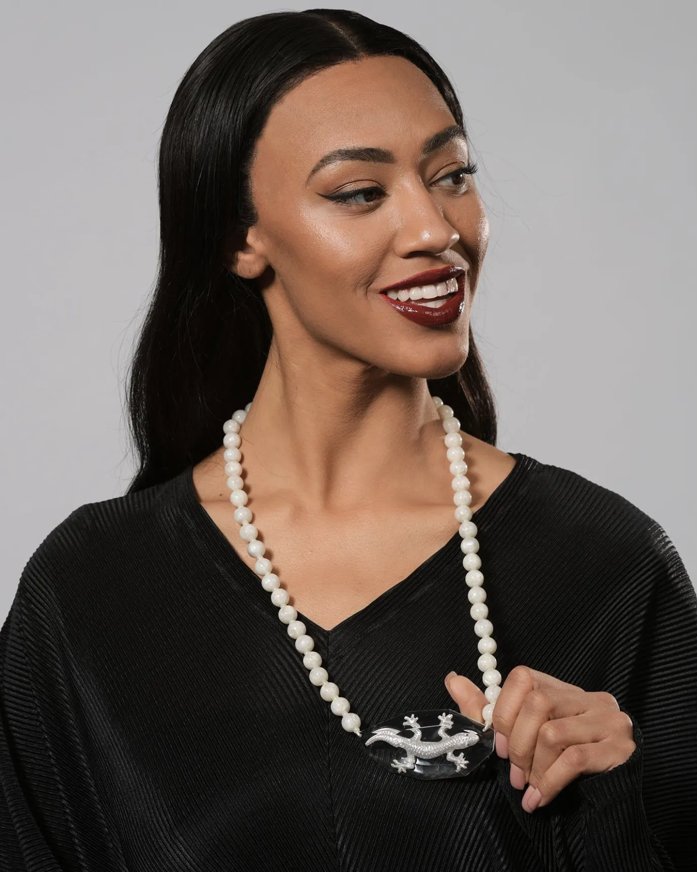 Women Alembika Accessories<Lucky Bead Necklace, Frost