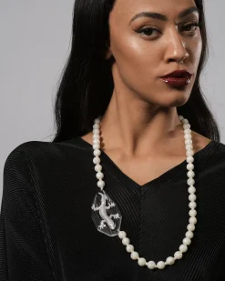 Women Alembika Accessories<Lucky Bead Necklace, Frost