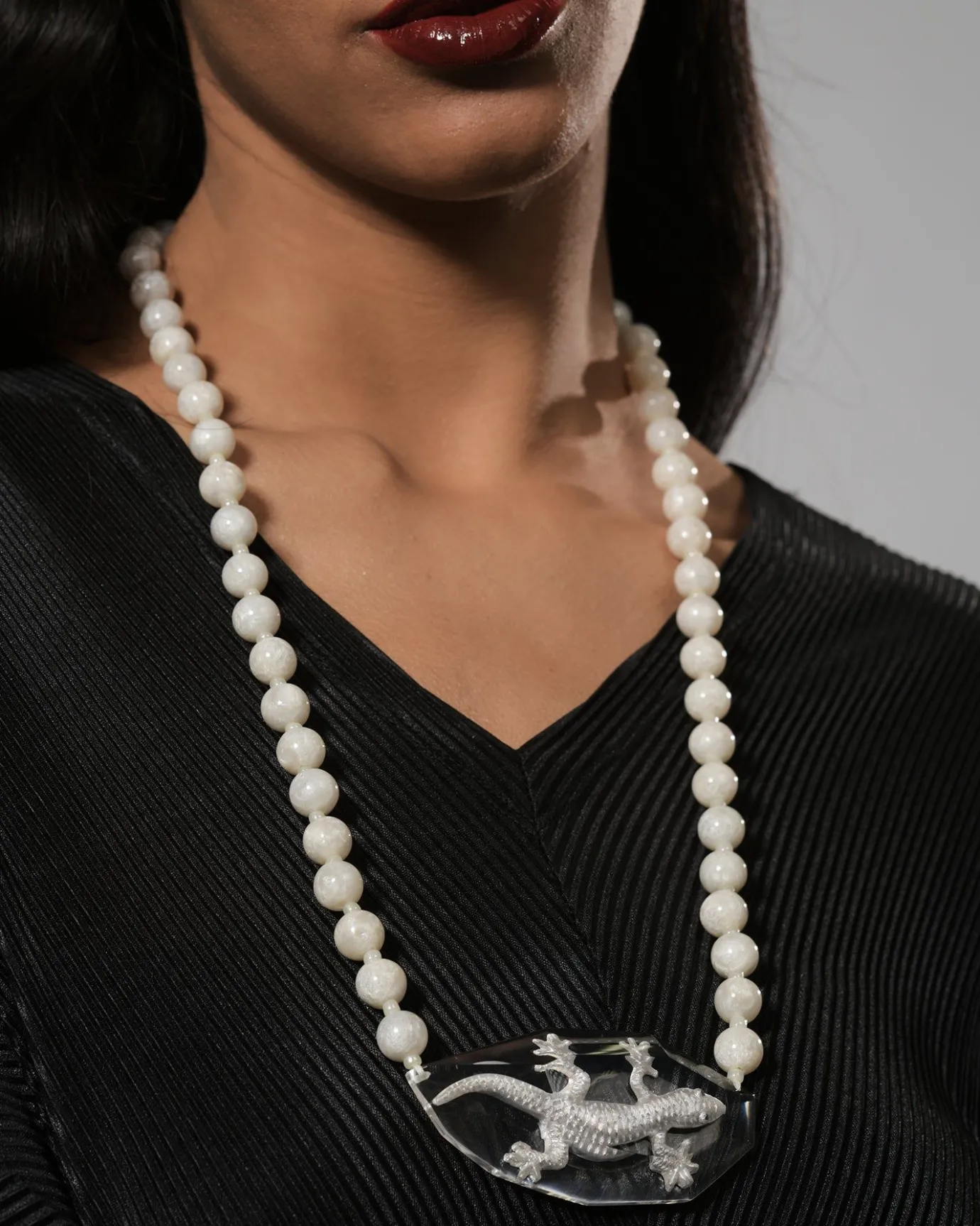 Women Alembika Accessories<Lucky Bead Necklace, Frost