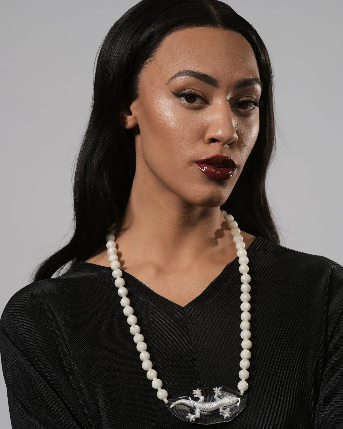 Women Alembika Jewelry<Lucky Bead Necklace, Frost