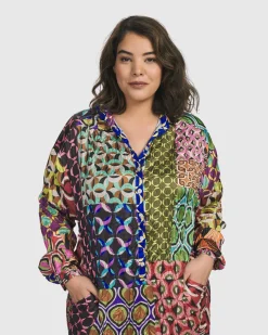 Women Alembika Dresses<Lucy Kaleidoscope Maxi Dress