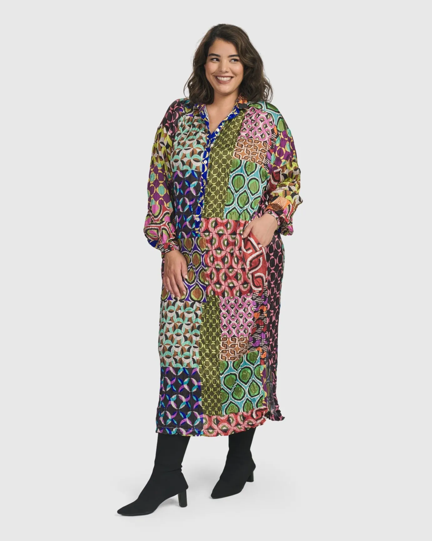 Women Alembika Dresses<Lucy Kaleidoscope Maxi Dress