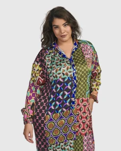 Women Alembika Plus<Lucy Kaleidoscope Maxi Dress