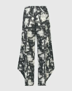 Women Alembika Pants & Skirts<Marble Crinkle Punto Pants, Black