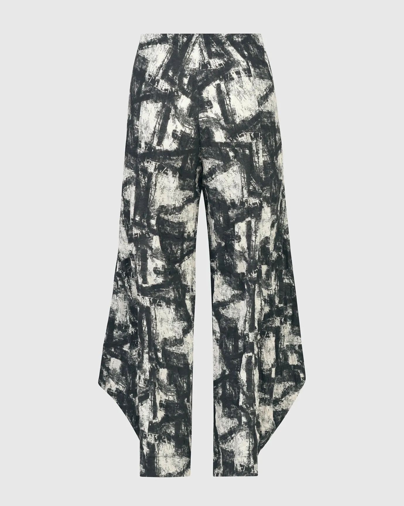 Women Alembika Pants & Skirts<Marble Crinkle Punto Pants, Black
